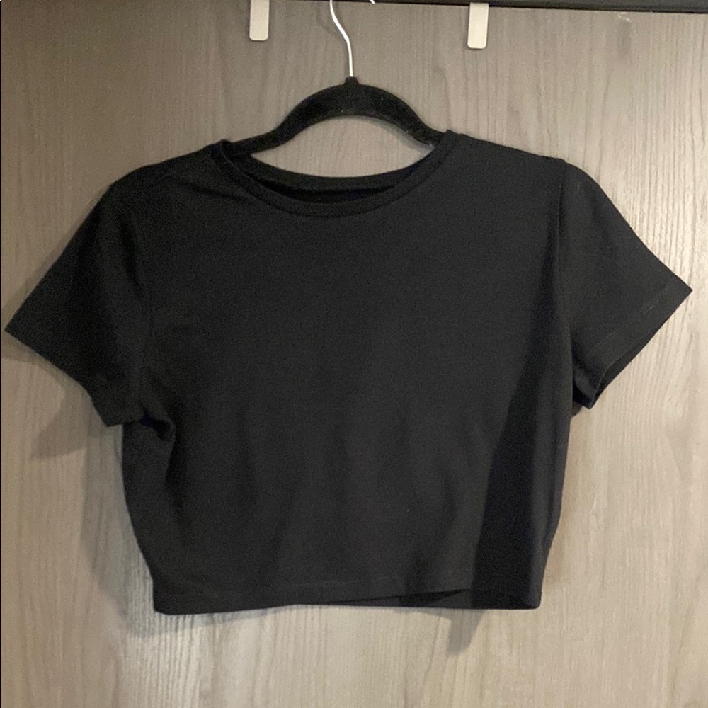 Wild Fable Classic Black Crop Top